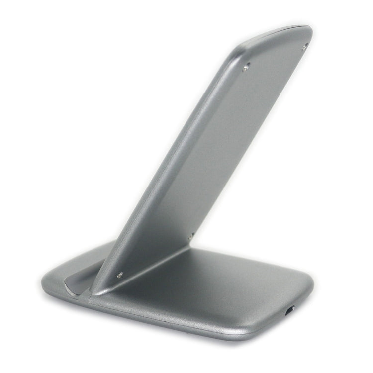 Q720 Output 5V 2A Qi Standard Vertical Fast Wireless Charger, Used in Support QI Sandard Phones, For iPhone, Galaxy, Huawei, Xiaomi, LG, HTC and Other Smart Phones(Silver)