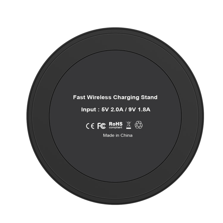 Q760 Output 5V 2A Qi Standard Vertical Fast Wireless Charger, Used in Support QI Sandard Phones, For iPhone, Galaxy, Huawei, Xiaomi, LG, HTC and Other Smart Phones