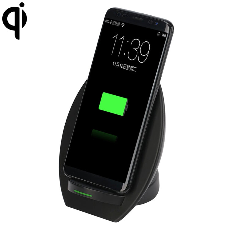 S330 Output 5V 2A Qi Standard Vertical Fan Fast Wireless Charger, Used in Support QI Sandard Phones, For iPhone, Galaxy, Huawei, Xiaomi, LG, HTC and Other Smart Phones