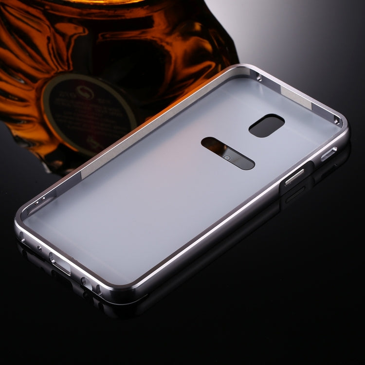 For Galaxy J5 (2017) (EU Version) Mirror Push Pull Back Shell Cover + Electroplating Bumper Frame Protective Combination Case