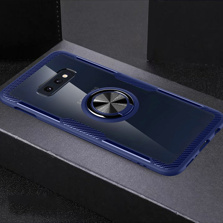 Scratchproof TPU + Acrylic Ring Bracket Protective Case for Galaxy S10e