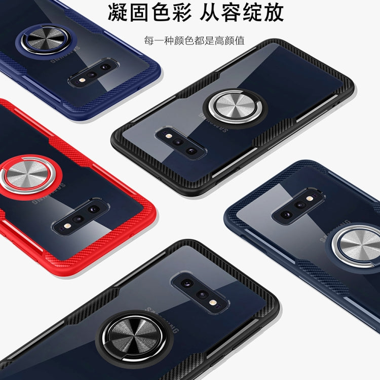 Scratchproof TPU + Acrylic Ring Bracket Protective Case for Galaxy S10e