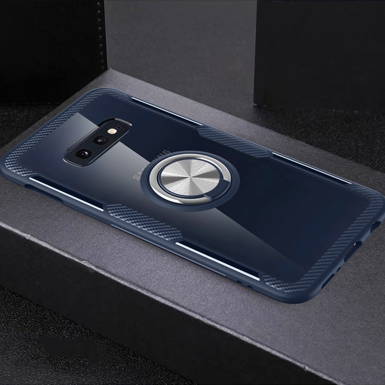 Scratchproof TPU + Acrylic Ring Bracket Protective Case for Galaxy S10e