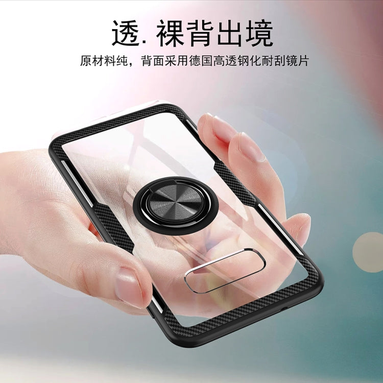 Scratchproof TPU + Acrylic Ring Bracket Protective Case for Galaxy S10e