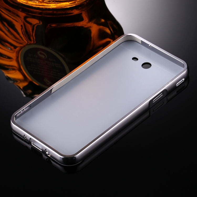 For Galaxy J7 (2017) (US Version) Mirror Push Pull Back Shell Cover + Electroplating Bumper Frame Protective Combination Case