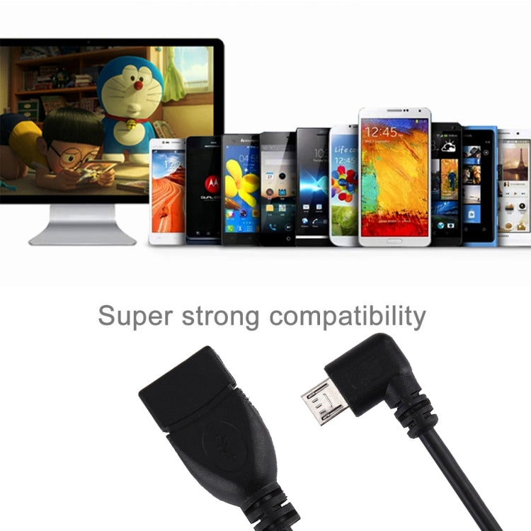 20cm USB 2.0 Female to Micro USB Male Data Charging Cable, For Samsung / Huawei / Xiaomi / Meizu / LG / HTC and Other Smartphones