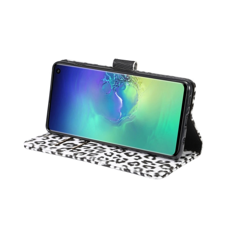 Leopard Texture PU + TPU Horizontal Flip Leather Case for Galaxy S10, with Holder & Card Slots & Wallet