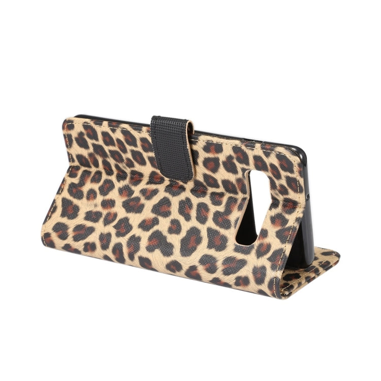 Leopard Texture PU + TPU Horizontal Flip Leather Case for Galaxy S10, with Holder & Card Slots & Wallet
