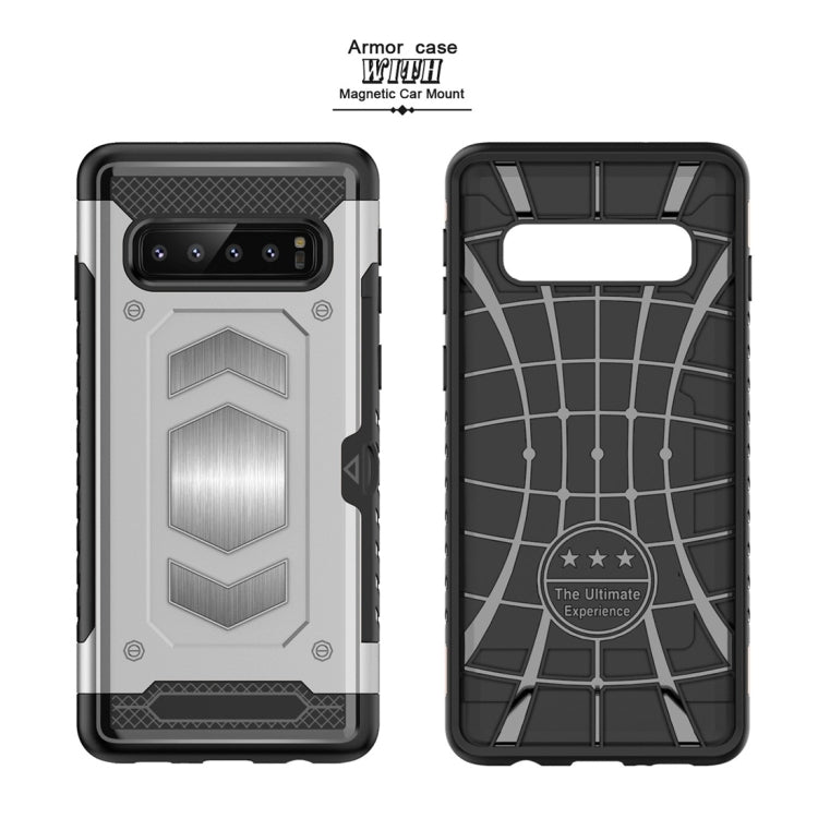 Shockproof Armor TPU + PC Protective Case for Galaxy S10, with Card Slot