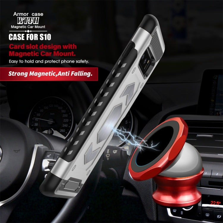 Shockproof Armor TPU + PC Protective Case for Galaxy S10, with Card Slot