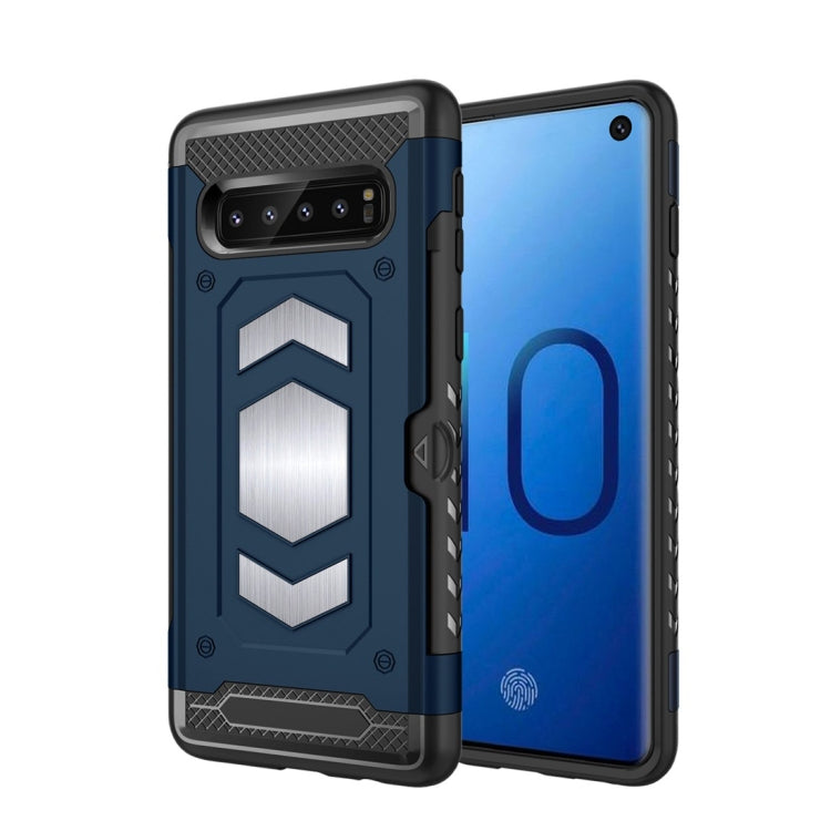 Shockproof Armor TPU + PC Protective Case for Galaxy S10, with Card Slot
