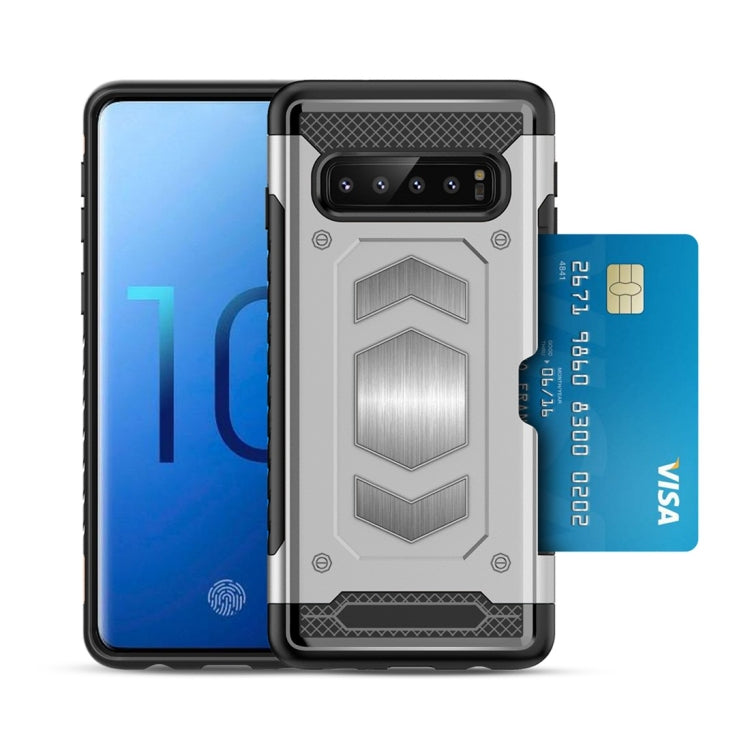 Shockproof Armor TPU + PC Protective Case for Galaxy S10, with Card Slot