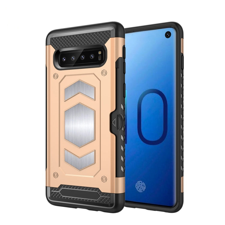 Shockproof Armor TPU + PC Protective Case for Galaxy S10, with Card Slot