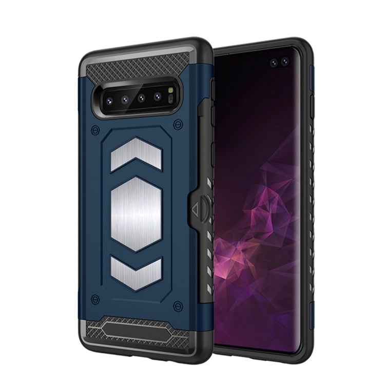 Shockproof Armor TPU + PC Protective Case for Galaxy S10 Plus, with Card Slot