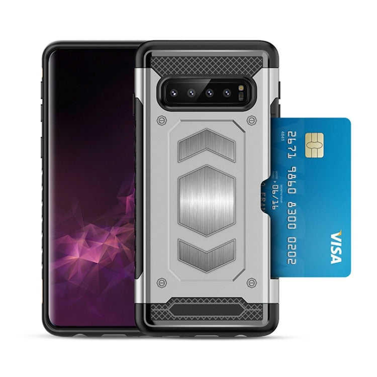 Shockproof Armor TPU + PC Protective Case for Galaxy S10 Plus, with Card Slot
