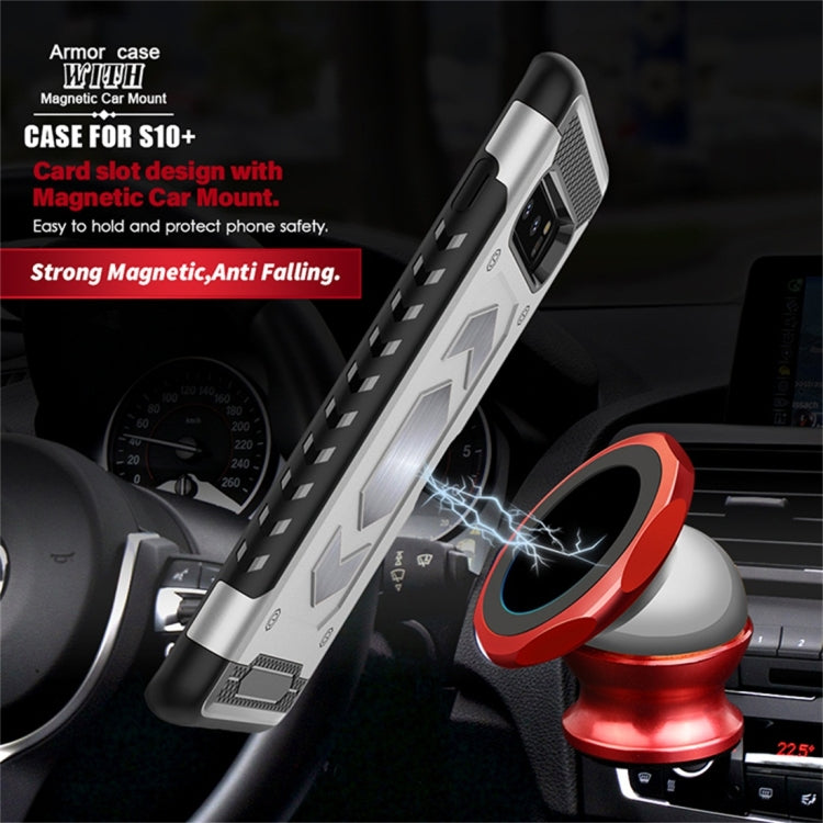 Shockproof Armor TPU + PC Protective Case for Galaxy S10 Plus, with Card Slot