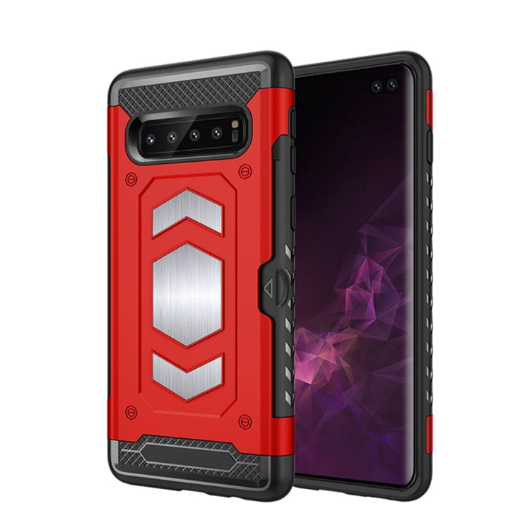 Shockproof Armor TPU + PC Protective Case for Galaxy S10 Plus, with Card Slot