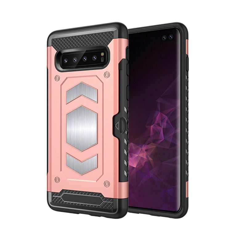 Shockproof Armor TPU + PC Protective Case for Galaxy S10 Plus, with Card Slot