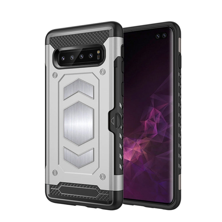 Shockproof Armor TPU + PC Protective Case for Galaxy S10 Plus, with Card Slot