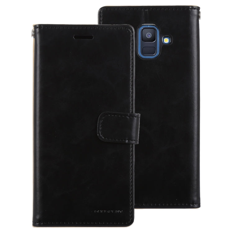 GOOSPERY Crazy Horse Texture Horizontal Flip PU Leather Case for Galaxy A6 (2018), with Holder & Card Slots & Wallet