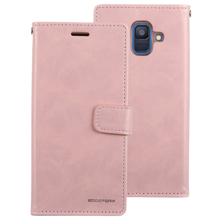 GOOSPERY Crazy Horse Texture Horizontal Flip PU Leather Case for Galaxy A6 (2018), with Holder & Card Slots & Wallet