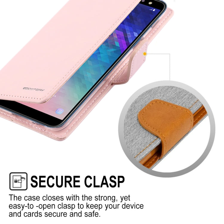 GOOSPERY Crazy Horse Texture Horizontal Flip PU Leather Case for Galaxy A6 (2018), with Holder & Card Slots & Wallet
