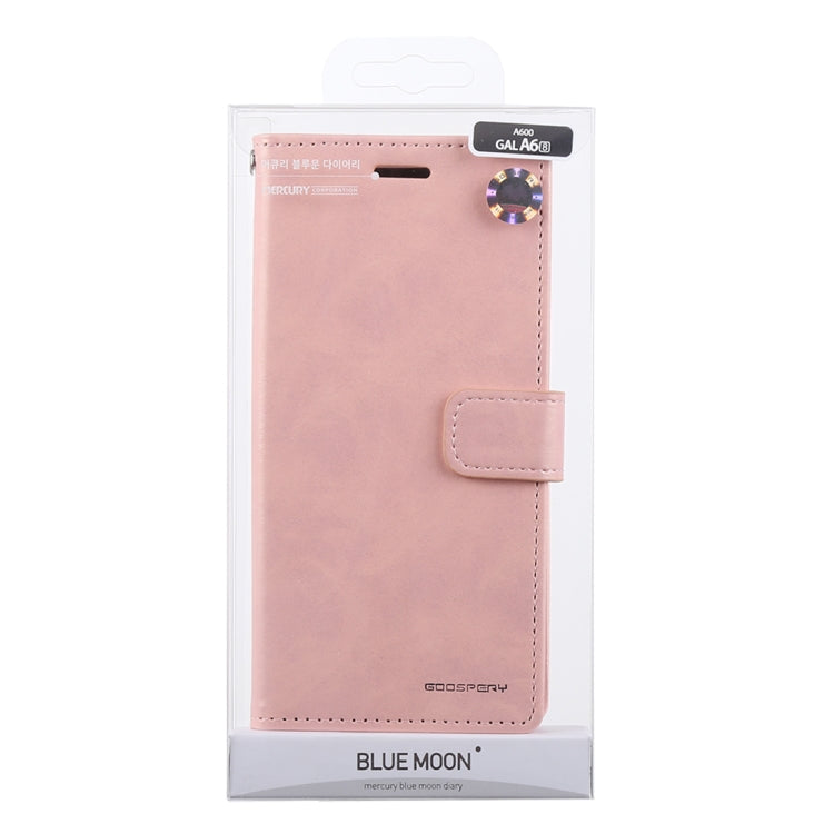 GOOSPERY Crazy Horse Texture Horizontal Flip PU Leather Case for Galaxy A6 (2018), with Holder & Card Slots & Wallet