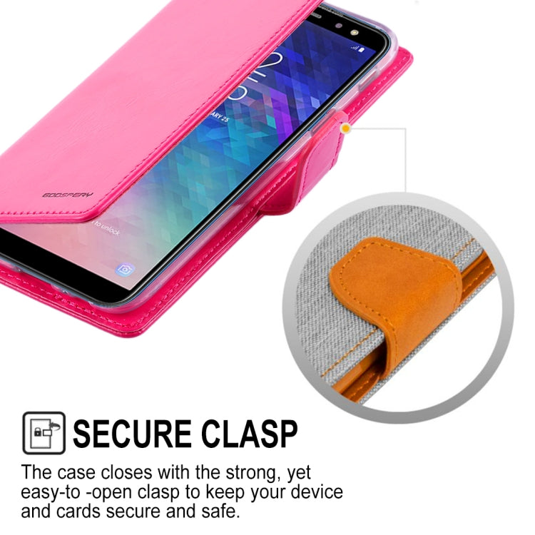 GOOSPERY Crazy Horse Texture Horizontal Flip PU Leather Case for Galaxy A6 (2018), with Holder & Card Slots & Wallet
