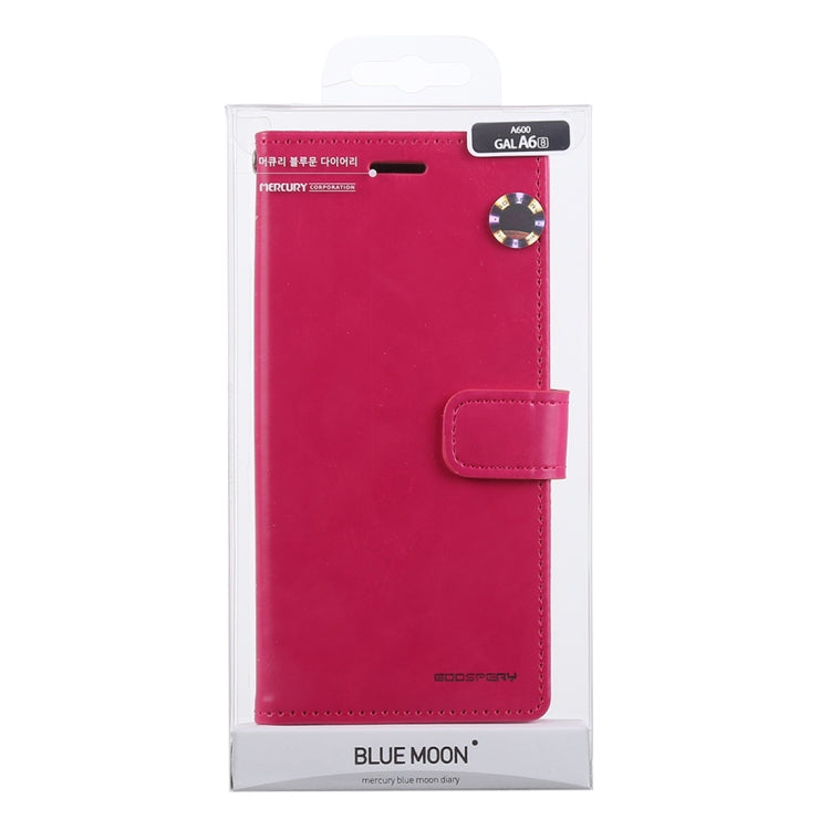 GOOSPERY Crazy Horse Texture Horizontal Flip PU Leather Case for Galaxy A6 (2018), with Holder & Card Slots & Wallet