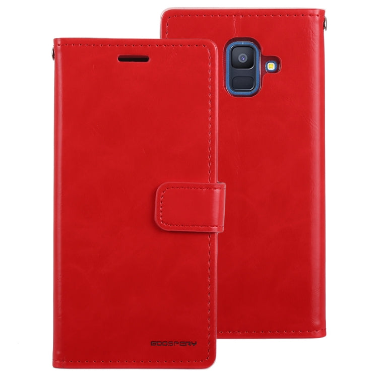 GOOSPERY Crazy Horse Texture Horizontal Flip PU Leather Case for Galaxy A6 (2018), with Holder & Card Slots & Wallet