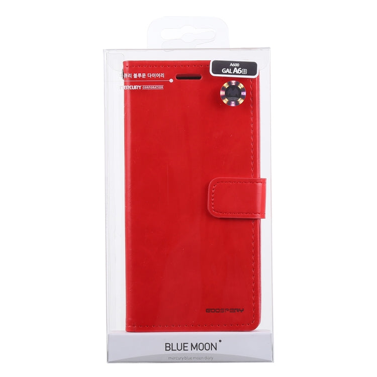 GOOSPERY Crazy Horse Texture Horizontal Flip PU Leather Case for Galaxy A6 (2018), with Holder & Card Slots & Wallet