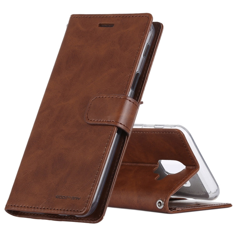 GOOSPERY Crazy Horse Texture Horizontal Flip PU Leather Case for Galaxy A6 (2018), with Holder & Card Slots & Wallet
