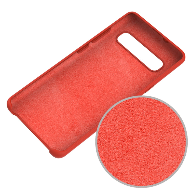 Solid Color Liquid Silicone Dropproof Protective Case for Galaxy S10 5G