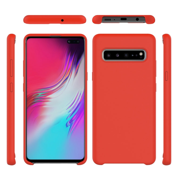 Solid Color Liquid Silicone Dropproof Protective Case for Galaxy S10 5G
