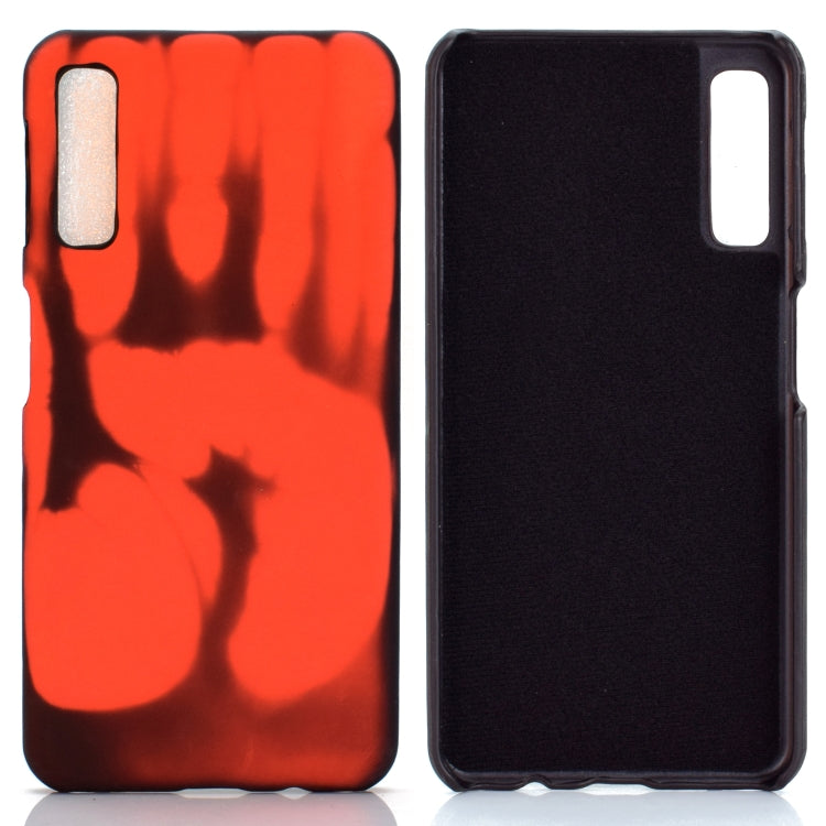 Paste Skin + PC Thermal Sensor Discoloration Case for Galaxy A7 (2018)