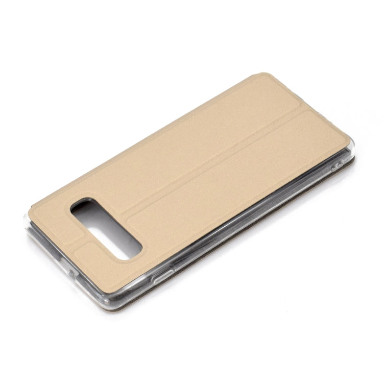 Horizontal Flip Leather Case for Galaxy S10, with Holder & Call Display ID