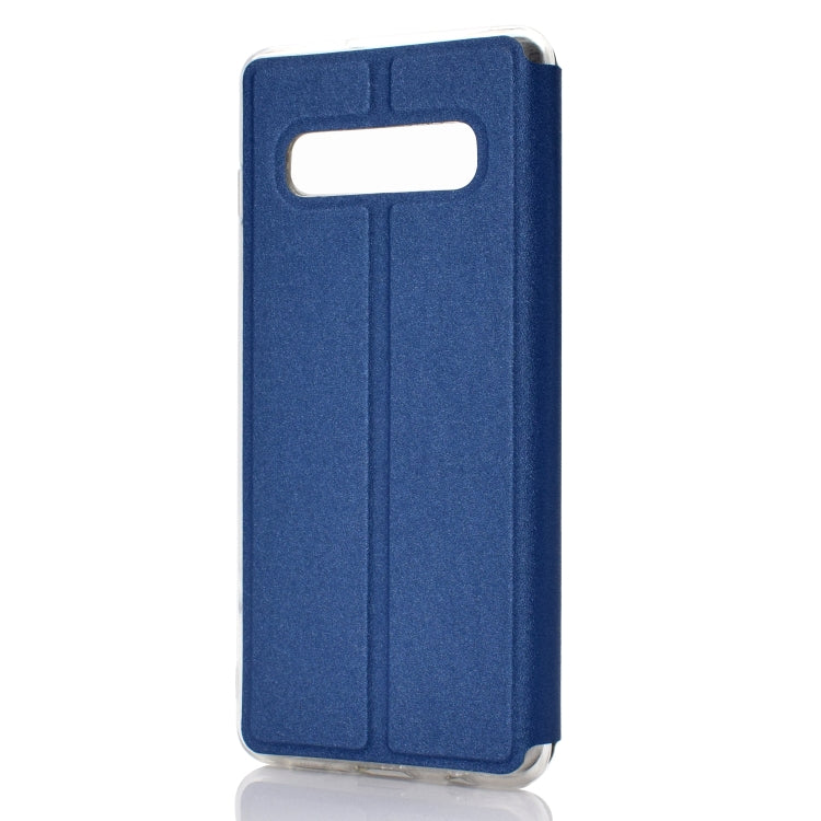 Horizontal Flip Leather Case for Galaxy S10, with Holder & Call Display ID