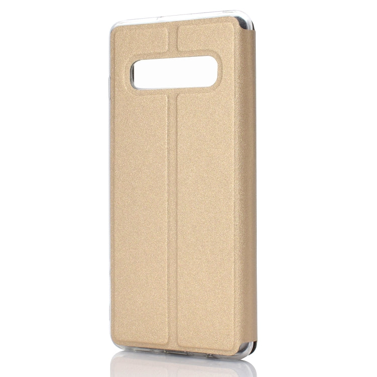 Horizontal Flip Leather Case for Galaxy S10e, with Holder & Call Display ID