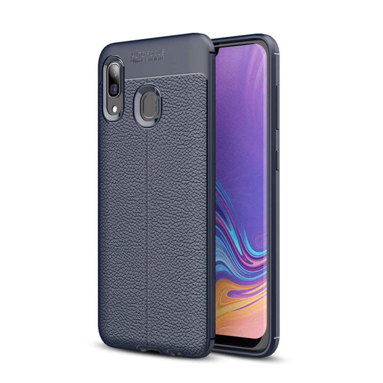 Litchi Texture TPU Shockproof Case for Galaxy A40