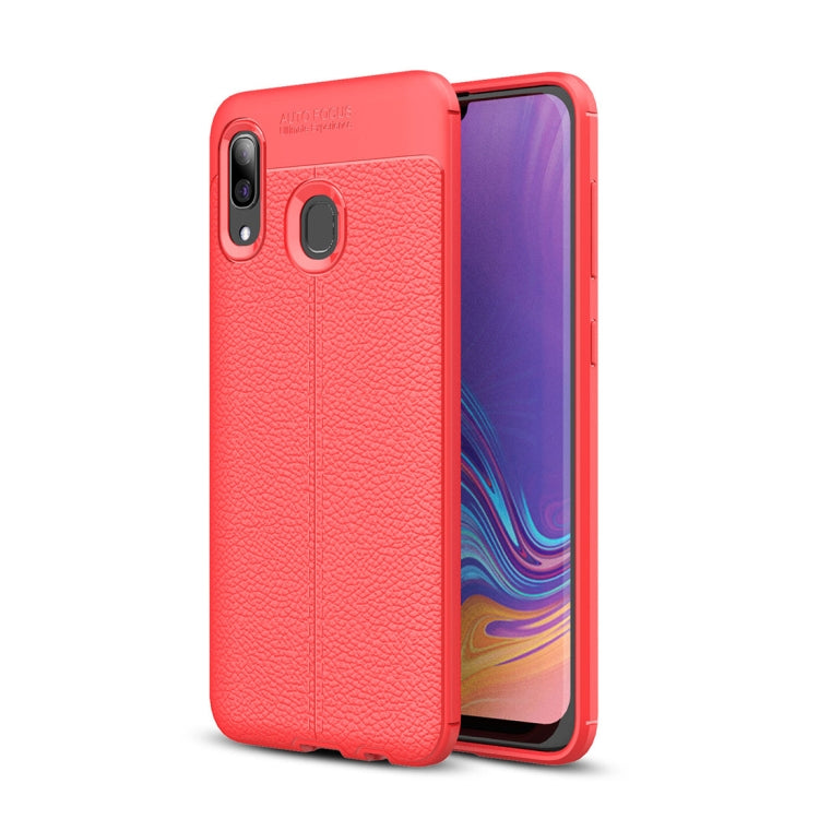 Litchi Texture TPU Shockproof Case for Galaxy A40