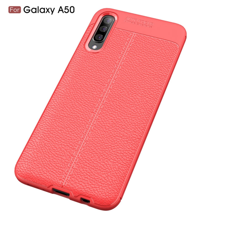 Litchi Texture TPU Shockproof Case for Galaxy A50