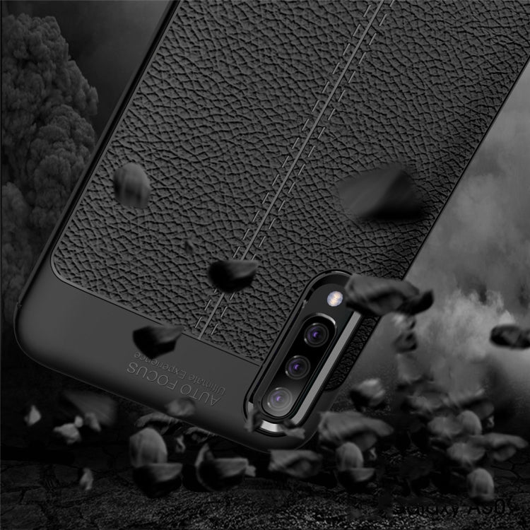 Litchi Texture TPU Shockproof Case for Galaxy A50