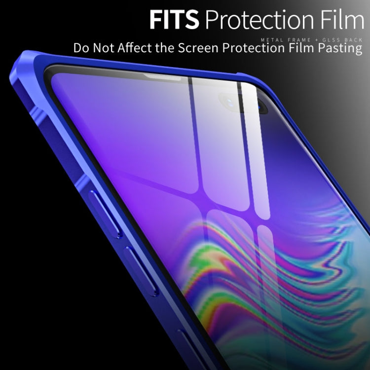 Buckle Series Metal Frame + Tempered Glass Protective Case for Galaxy S10 5G
