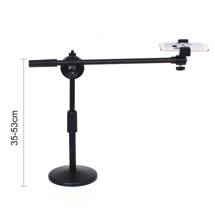 Live Broadcast Adjustable 360 Degrees Rotation Photography Mobile Phone High Angle Shot Overhead Bracket
