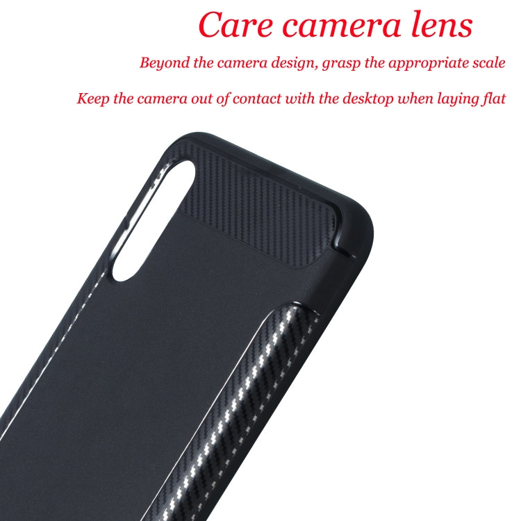 Carbon Fiber Anti-slip TPU Protective Case for Galaxy M10