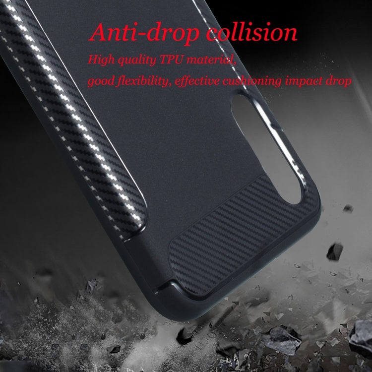 Carbon Fiber Anti-slip TPU Protective Case for Galaxy M10