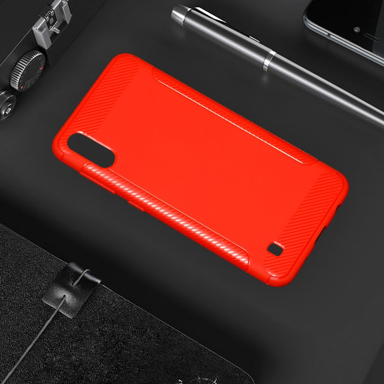 Carbon Fiber Anti-slip TPU Protective Case for Galaxy M10