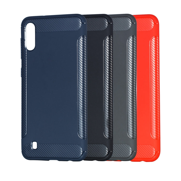 Carbon Fiber Anti-slip TPU Protective Case for Galaxy M10