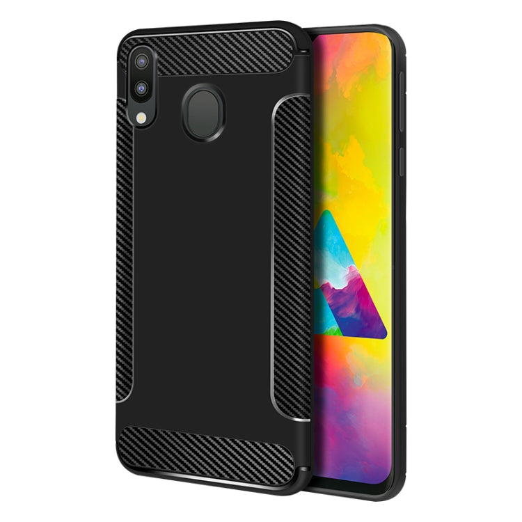 Carbon Fiber Anti-slip TPU Protective Case for Galaxy M20