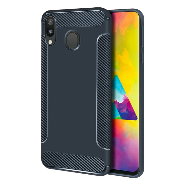 Carbon Fiber Anti-slip TPU Protective Case for Galaxy M20